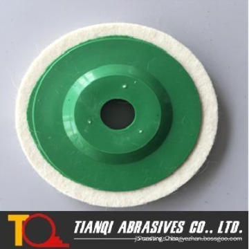 Plastic Back Square Edge Wool Felt Polishing Wheel